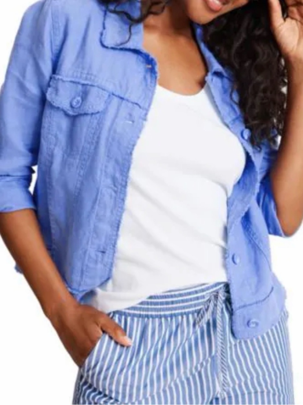 Tommy Bahama Two Palms Linen Raw-Edge Jacket NWT Size Large